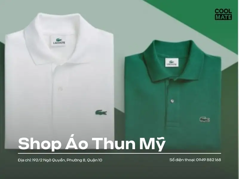 Shop Áo Thun Mỹ cung cấp áo thun cá sấu Lacoste chất lượng cao theo tiêu chuẩn Hoa Kỳ