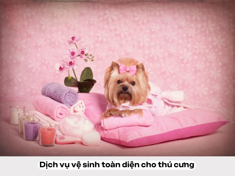 Hình ảnh các dịch vụ vệ sinh thú cưng