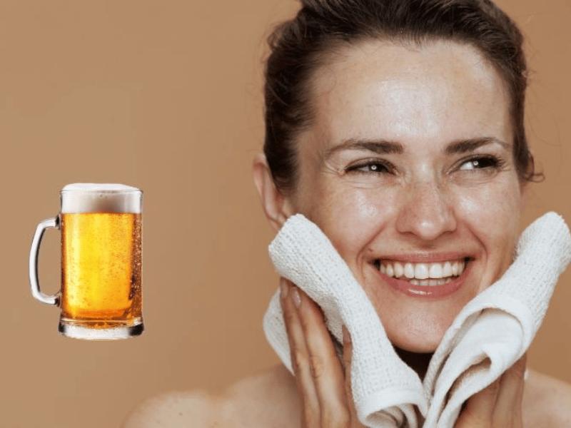 Rửa mặt bằng bia hằng ngày giúp da ngày càng trắng sáng