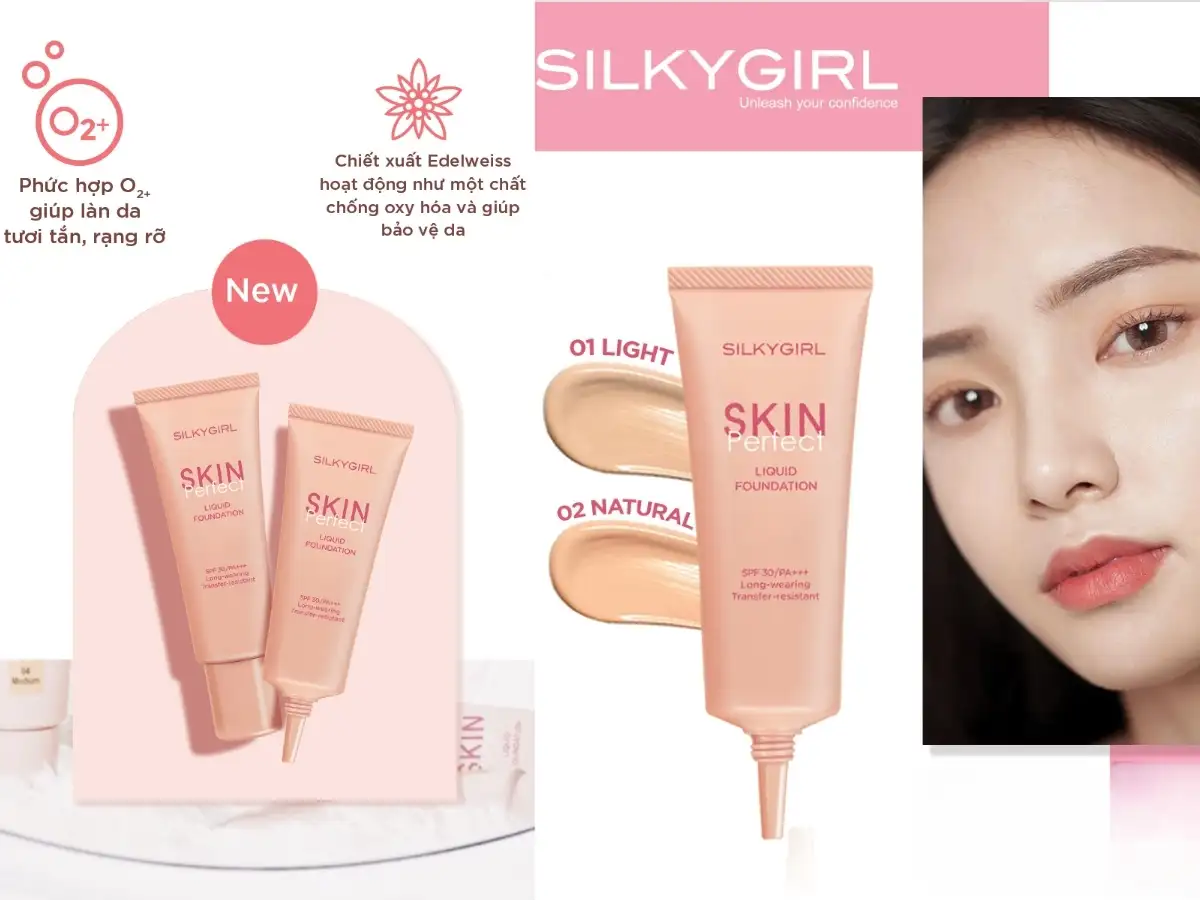 Kem Nền Silkygirl Skin Perfect NEW 25ml