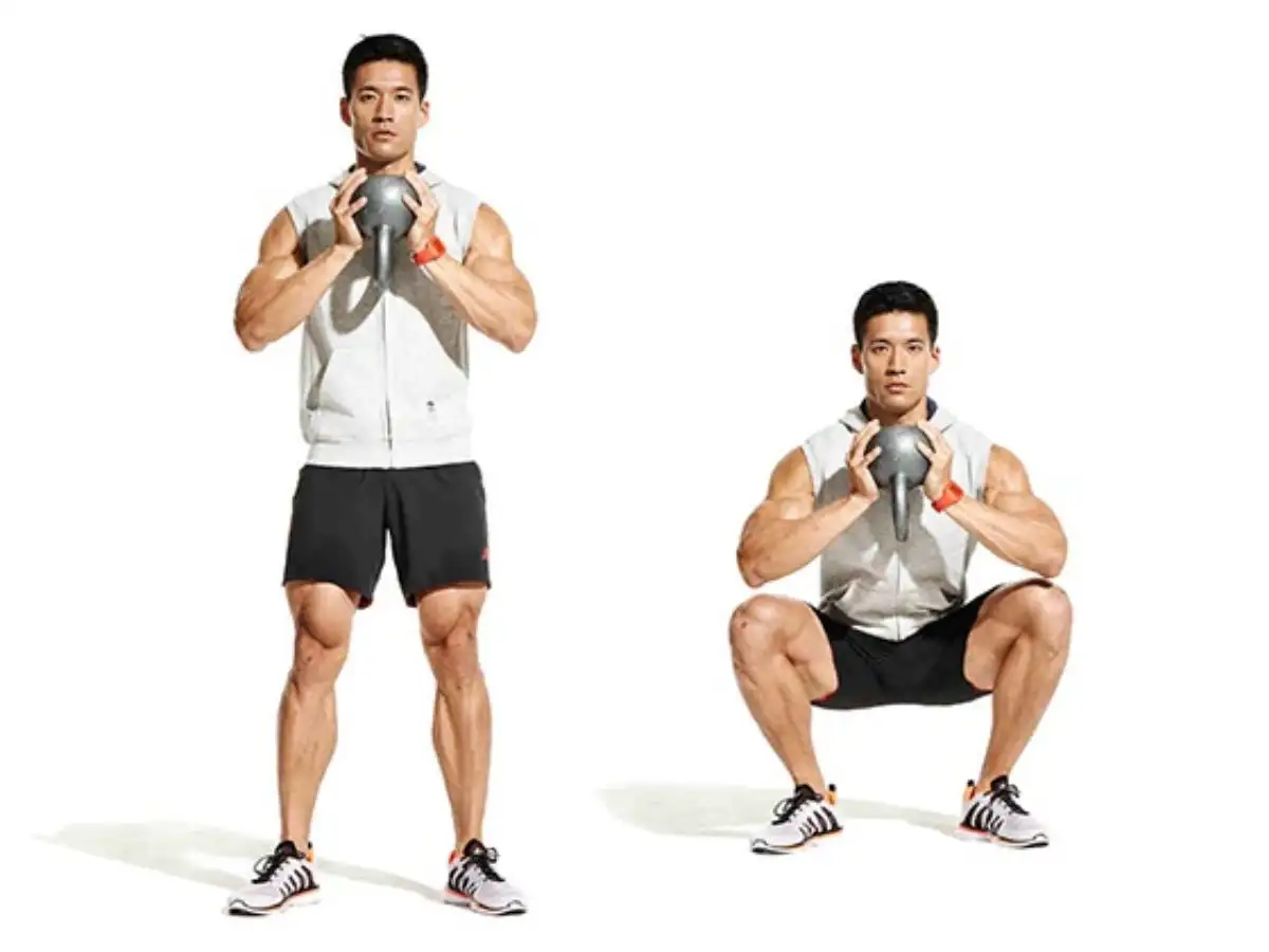 Goblet Squat giúp phát triển sức mạnh phần thân dưới