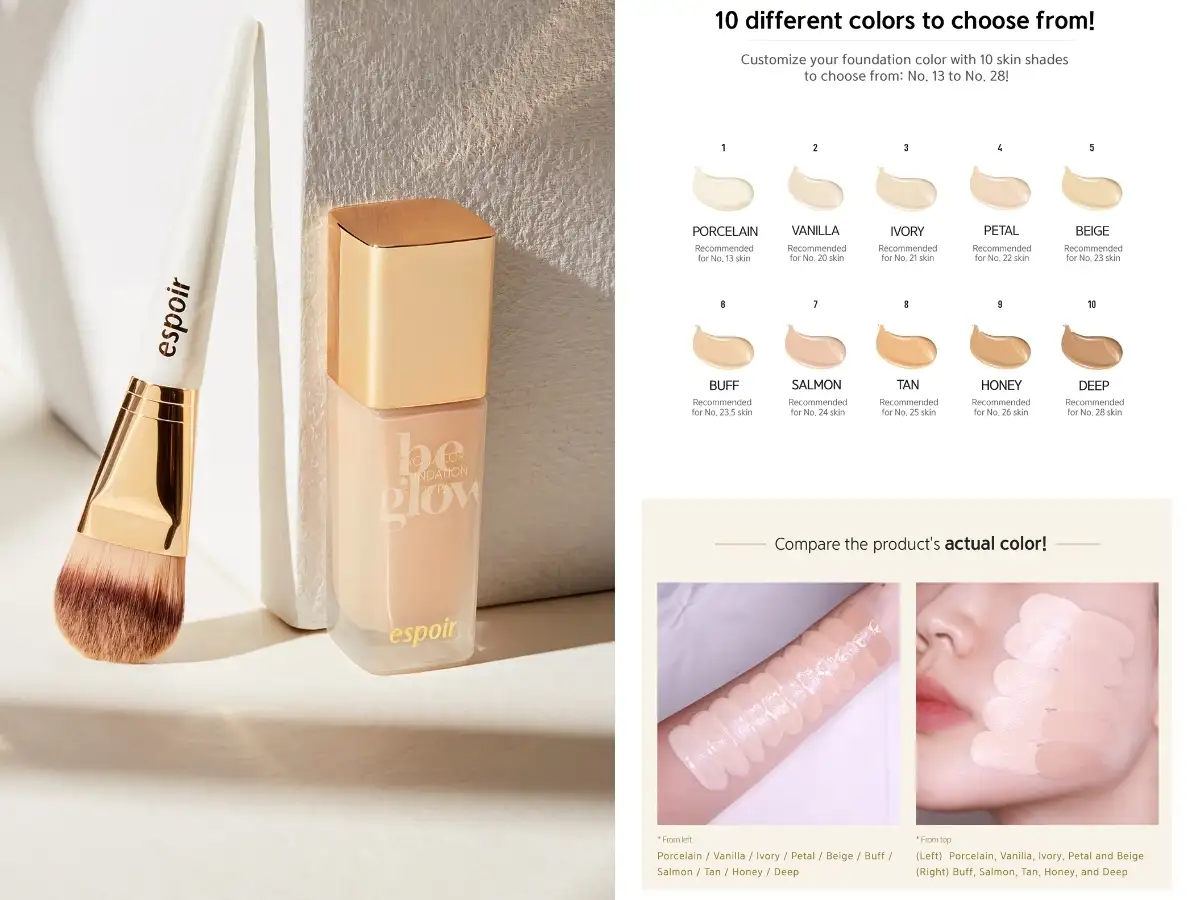 Kem nền Espoir Pro Tailor Be Glow Foundation New Class SPF27 PA++