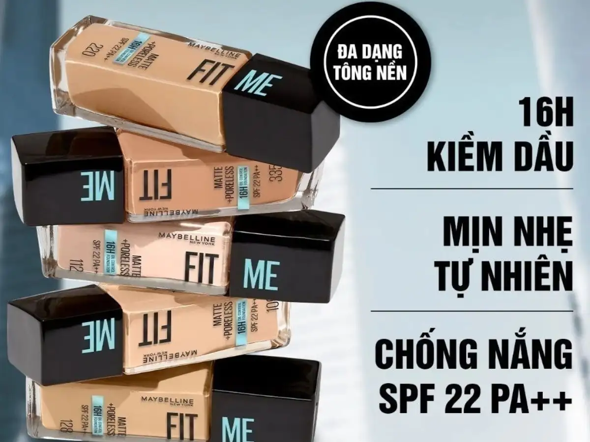 Kem nền Fit Me Maybelline M&P SPF 22