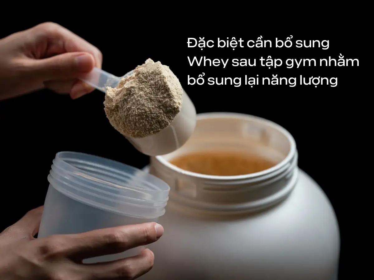 Nên uống Whey sau khi tập gym