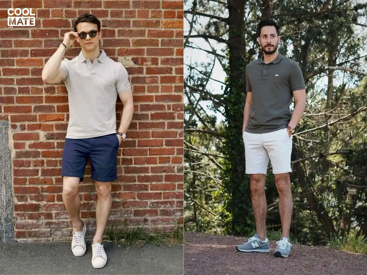 Áo polo + Quần Shorts kaki