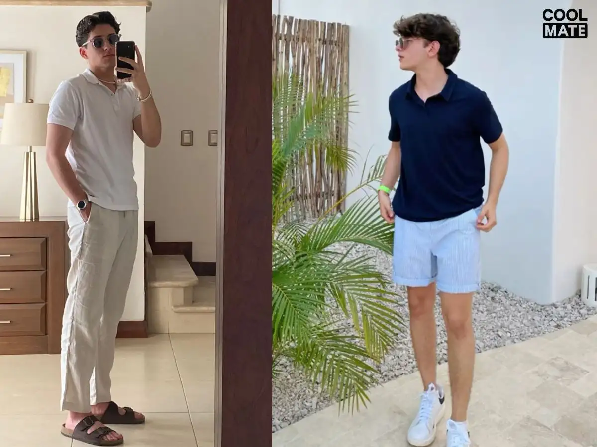 Gợi ý phối đồ với áo polo đi chơi