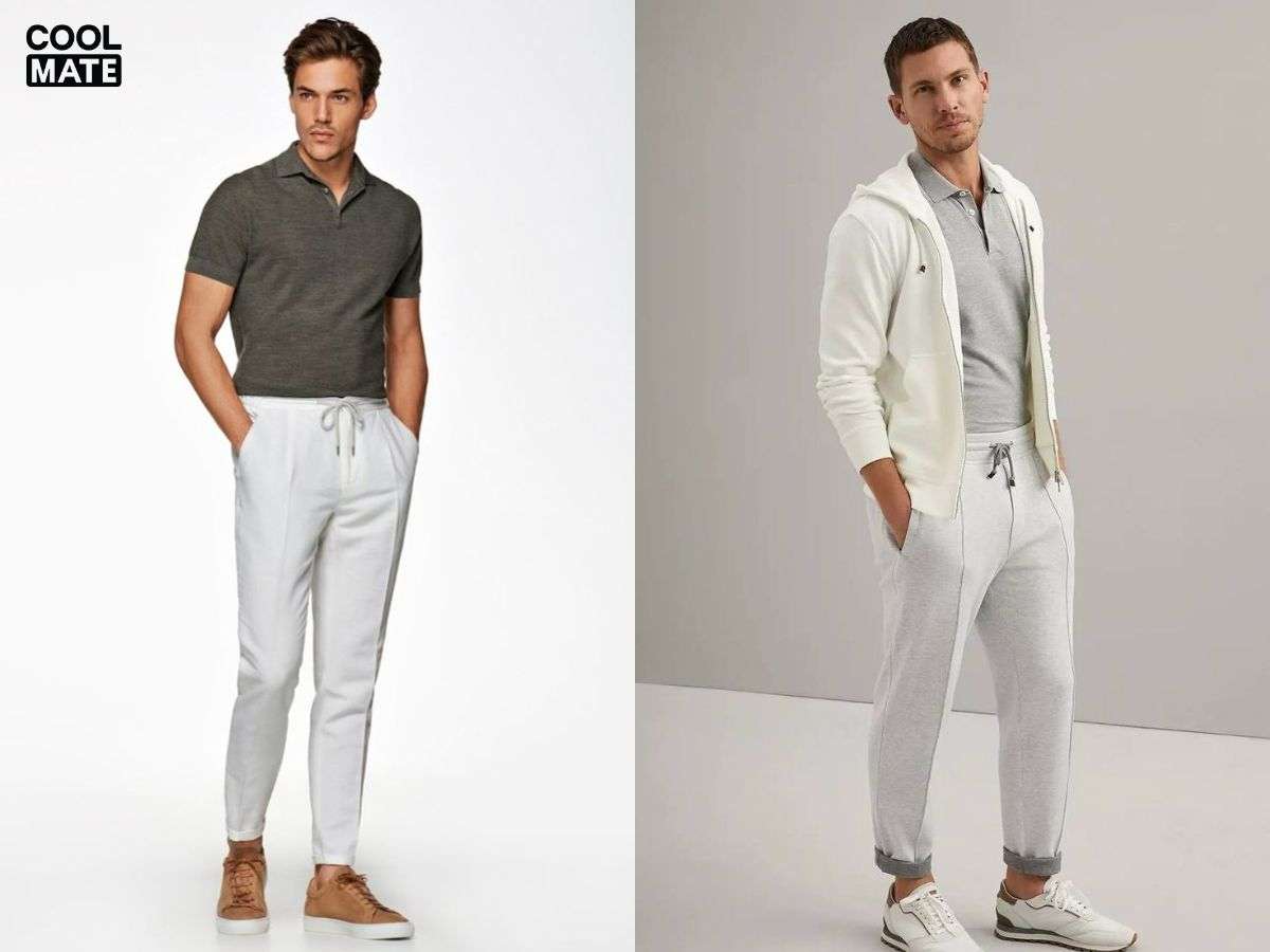 Áo polo + Quần Jogger/Quần Thể thao
