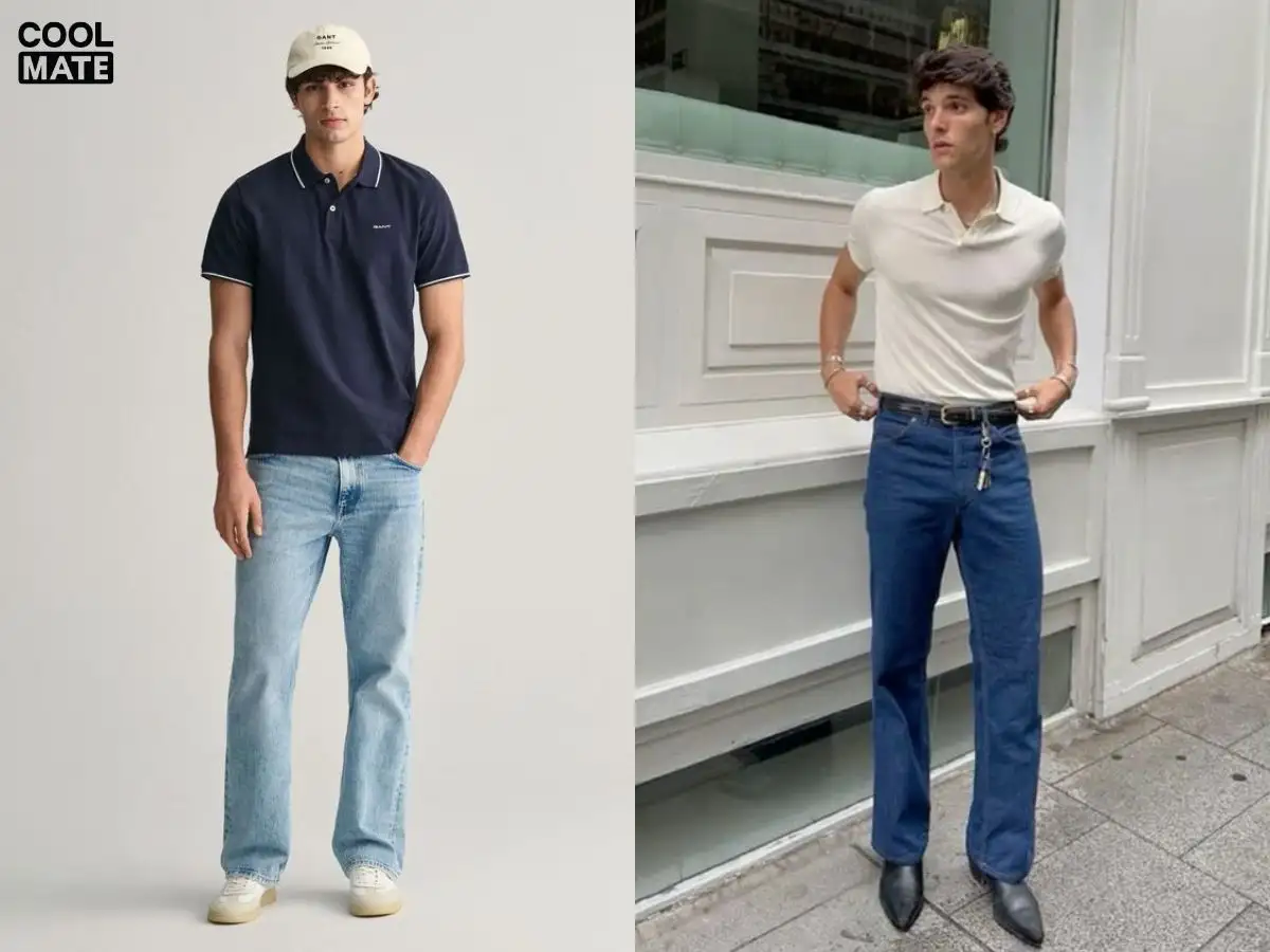 Áo polo + Quần Jeans