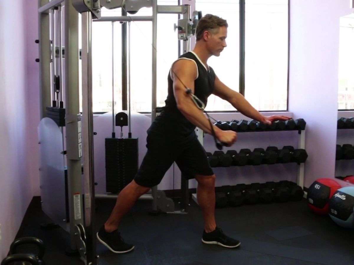 Single-arm Cable Decline Press
