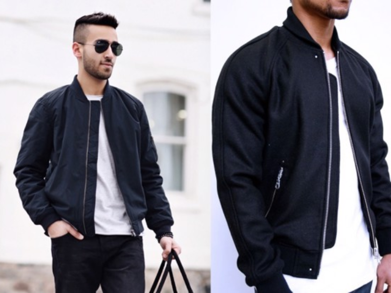 Thanh lịch và phong cách cùng áo Leather Jacket + sneaker- cách phối đồ với áo jacket nam