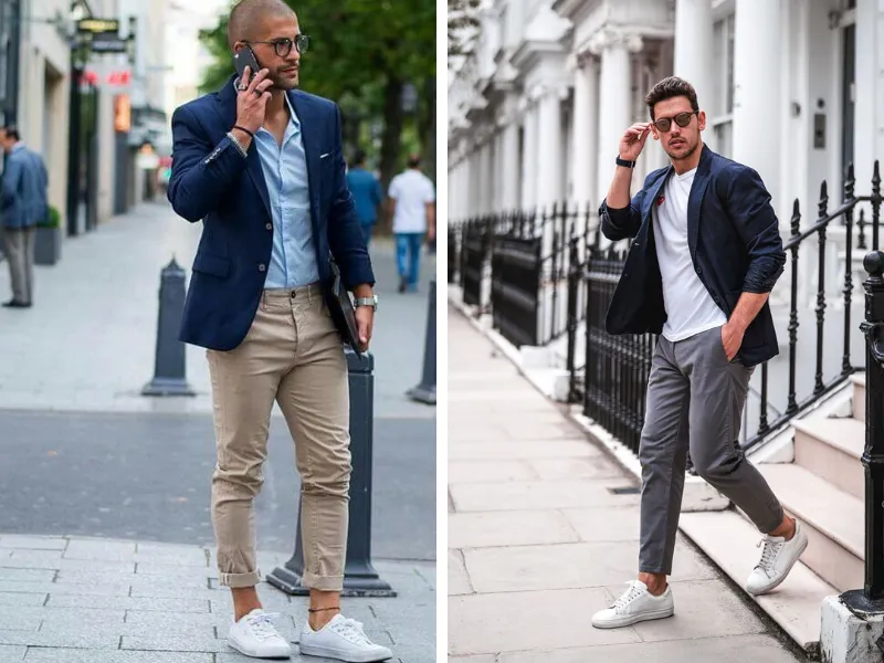 Sự chỉn chu đến từ bộ 3 khoác blazer, áo sơ mi cùng quần chinos