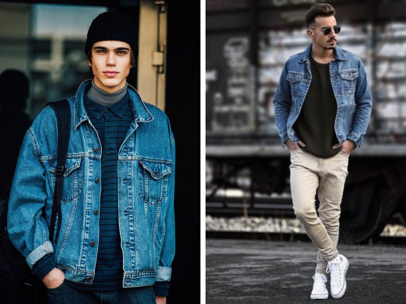 Phối đồ với áo khoác jeans nam xanh đậm - Lựa chọn lý tưởng mùa thu đông