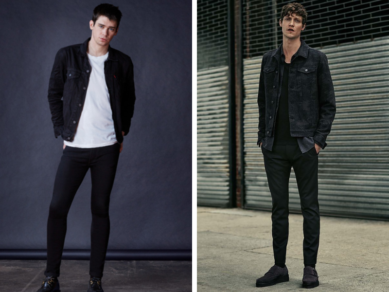 Phối đồ với áo khoác jeans đen - Món trang phục không thể thiếu
