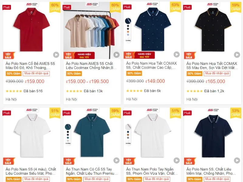 áo polo local brand trên shopee