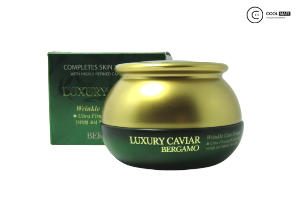 Kem Bergamo Luxury Caviar Wrinkle Care Cream nổi tiếng là dòng mỹ phẩm trị nám Hàn Quốc số 1 hiện nay