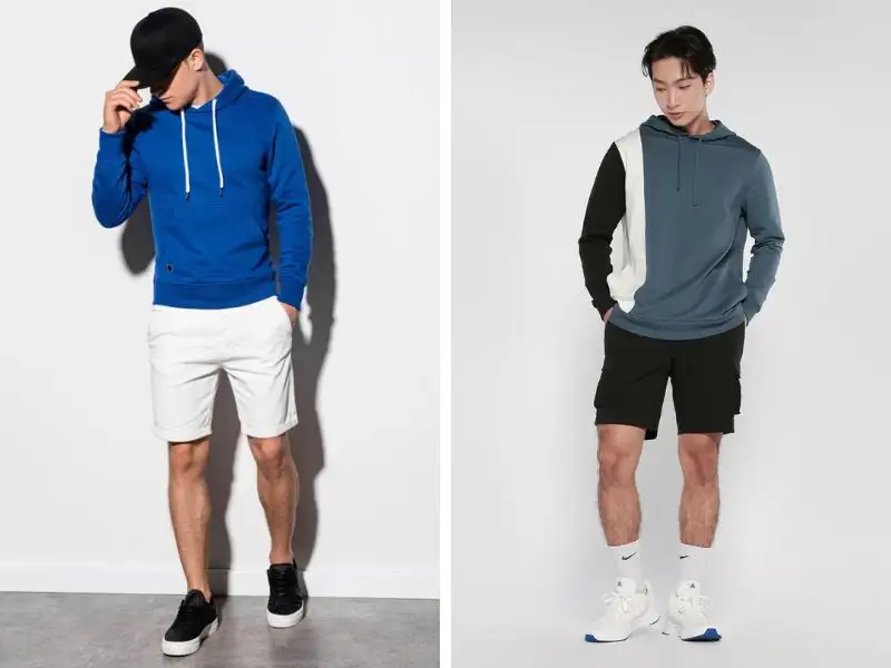 quần jean với áo hoodie nam