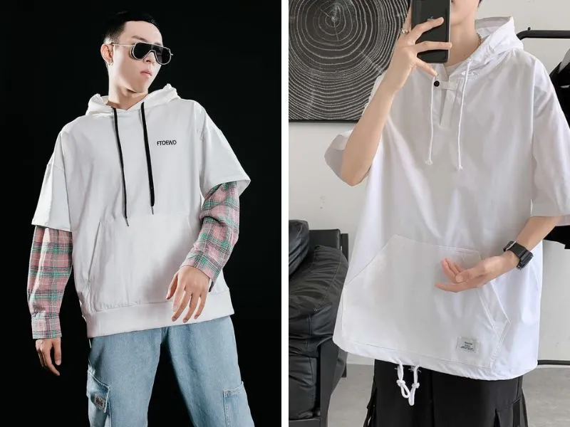 quần jean với áo hoodie nam