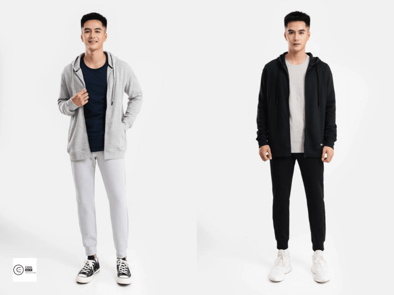 Chi tiết áo khoác hoodie nam Coolmate