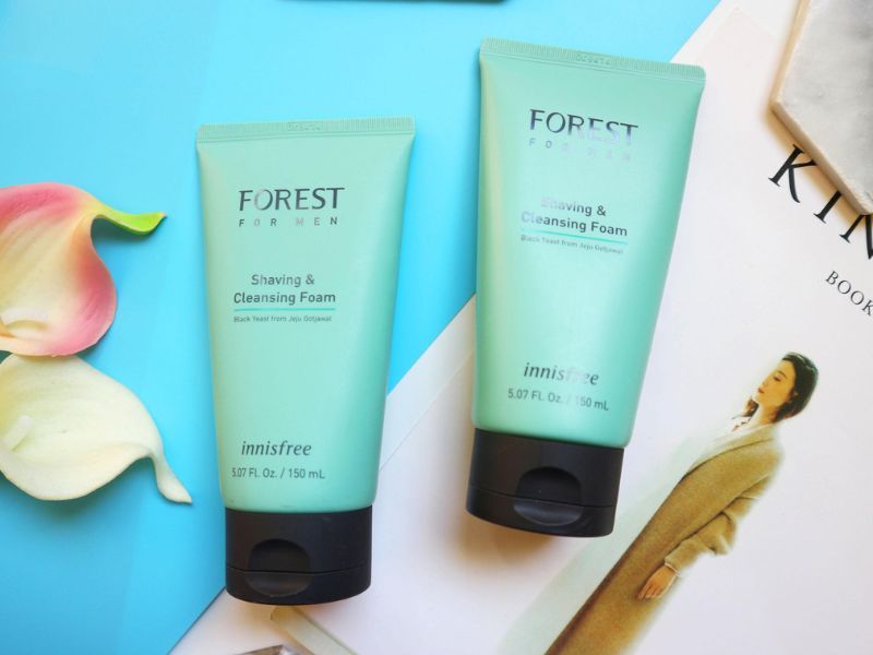 Innisfree Forest For Men Shaving & Cleansing Foam có thể dùng làm bọt cạo râu