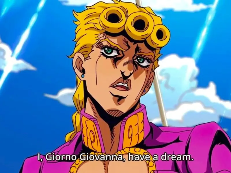 Ví dụ I, Giorno Giovanna, have a dream meme