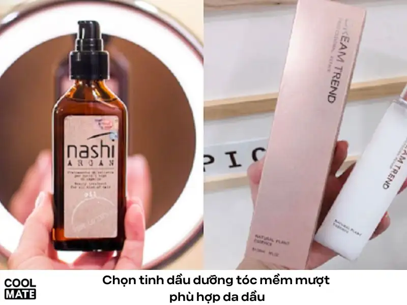 Chọn tinh dầu dưỡng tóc mềm mượt phù hợp da dầu