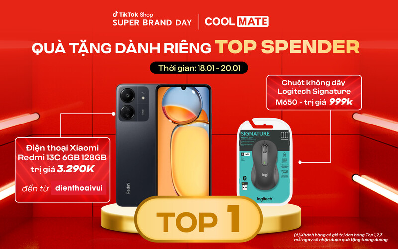 top quà tặng trong Super Brand Day