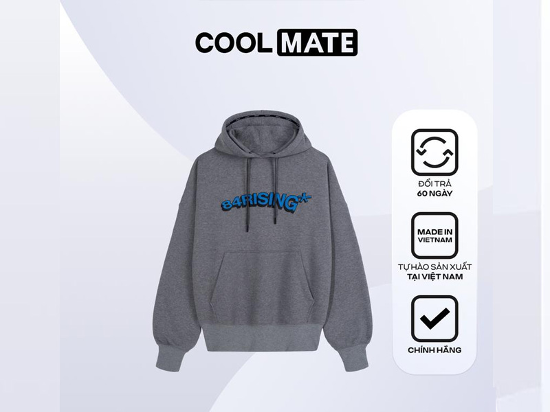 Áo hoodie nam Coolmate 84Rising oversize