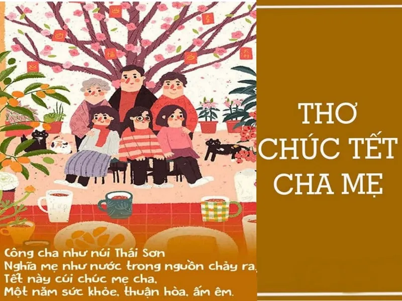 Bài thơ chúc tết bố mẹ hay