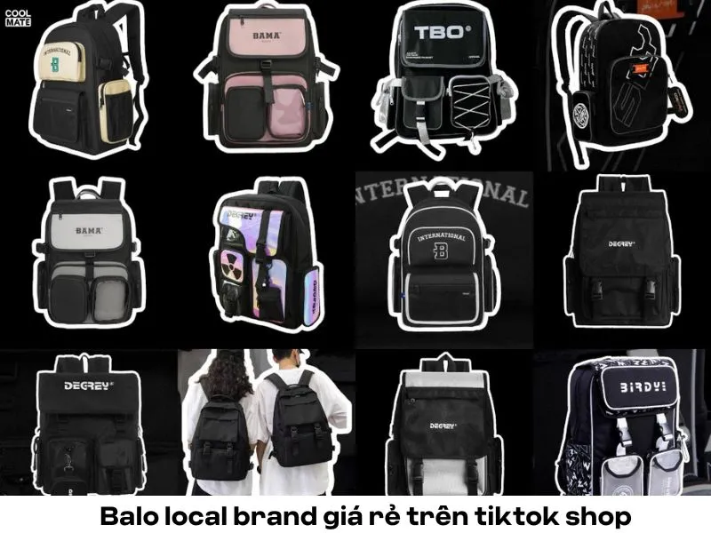 Top 9 balo local brand giá rẻ trên TikTok Shop