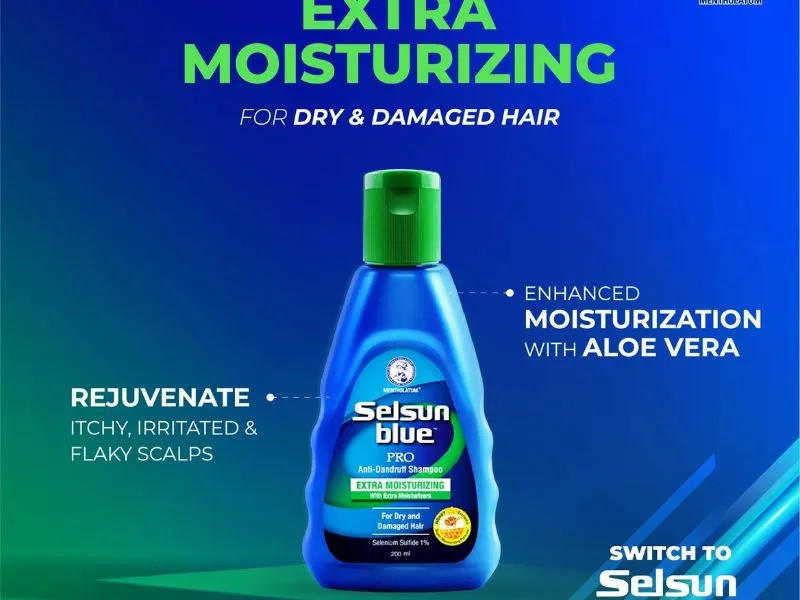 Selsun Blue Moisturizing Dandruff Shampoo with Aloe