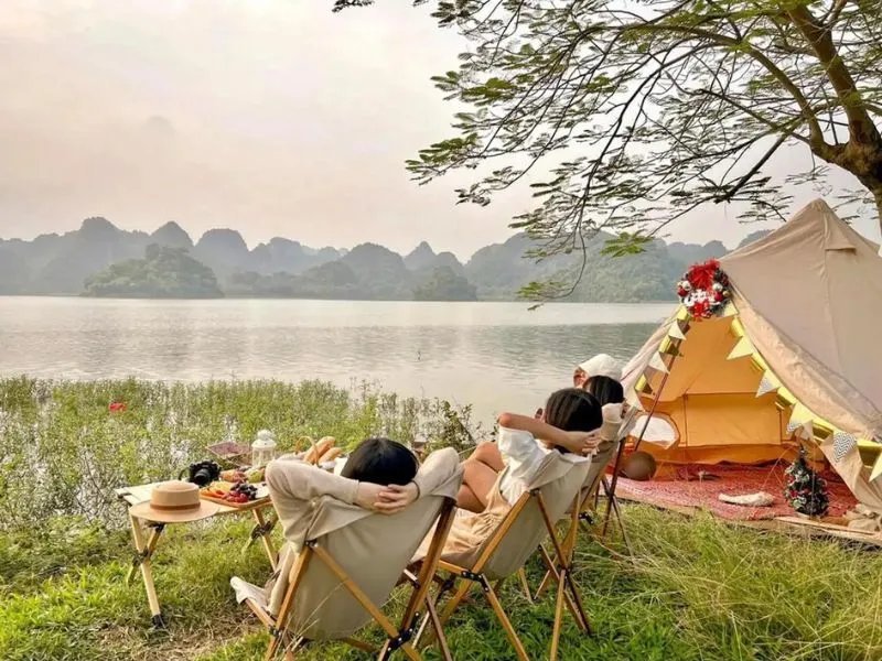 Camping ở Hồ Quan Sơn - Mỹ Đức