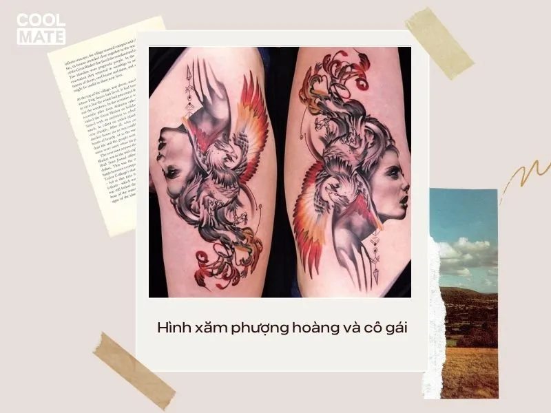 Tác phẩm hình xăm phượng hoàng - Đỗ Nhân Tattoo