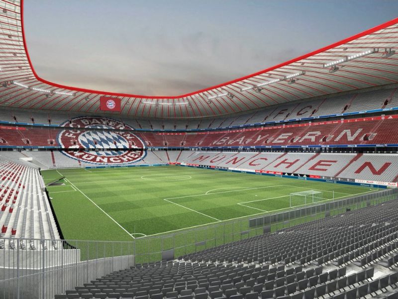 Allianz Arena cũng chính là sảnh nhà đất của CLB Bayern Munich