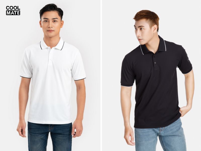 mẫu áo polo đôi coolmate