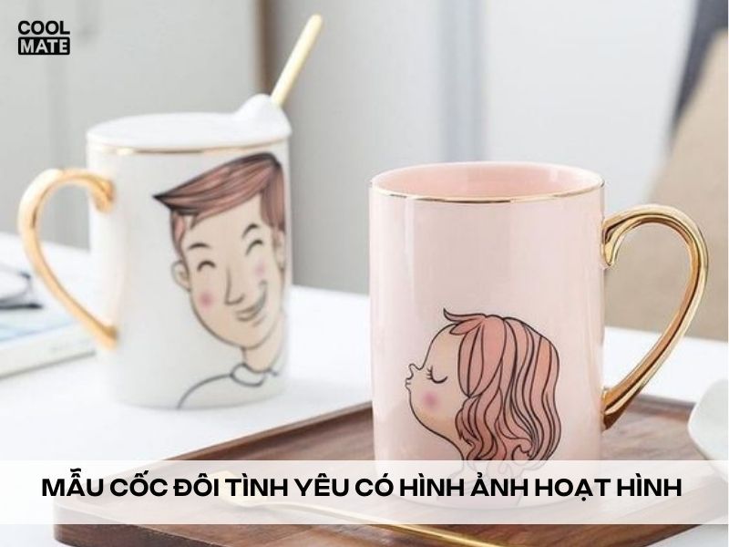 mẫu cốc đôi tình yêu