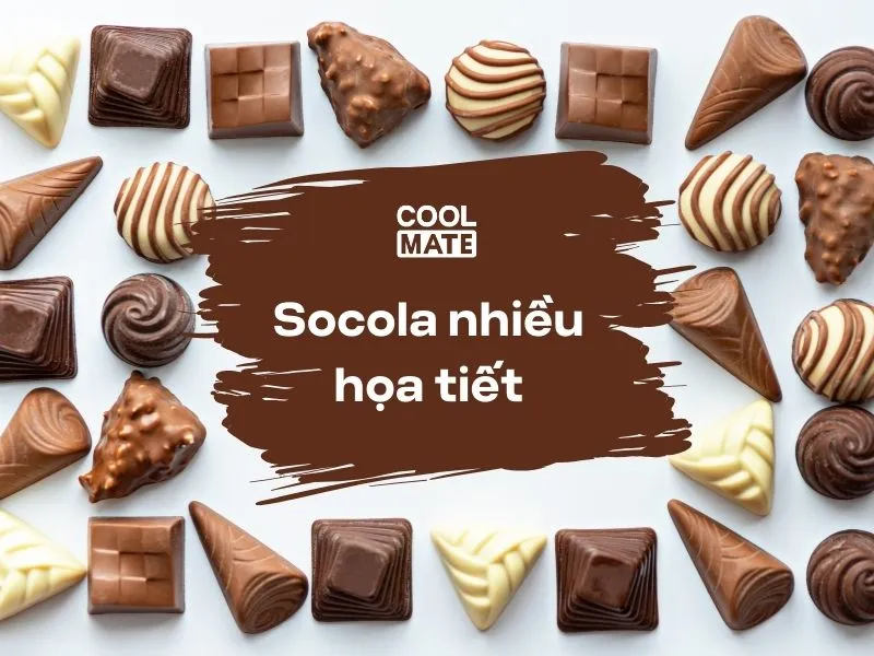 Socola với nhiều họa tiết khác nhau