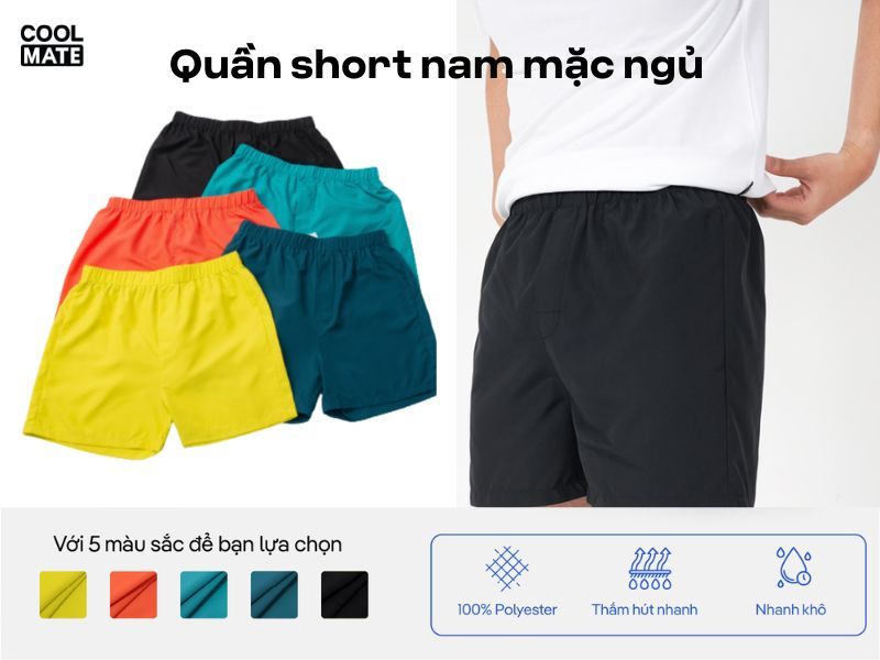 mẫu quần short nam mặc ở nhà