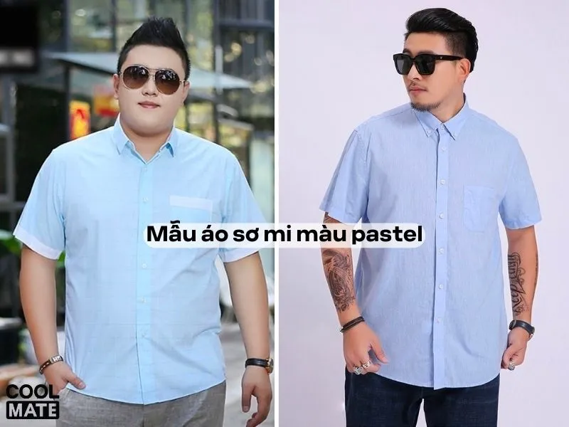 Áo sơ mi màu pastel, tạo vẻ trẻ trung và lịch sự