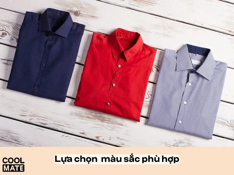 Chọn màu sắc áo sơ mi phù hợp cho người béo bụng