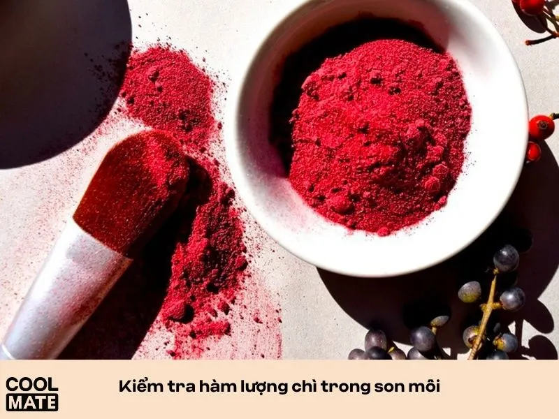 Kiểm tra lượng chì trong son 