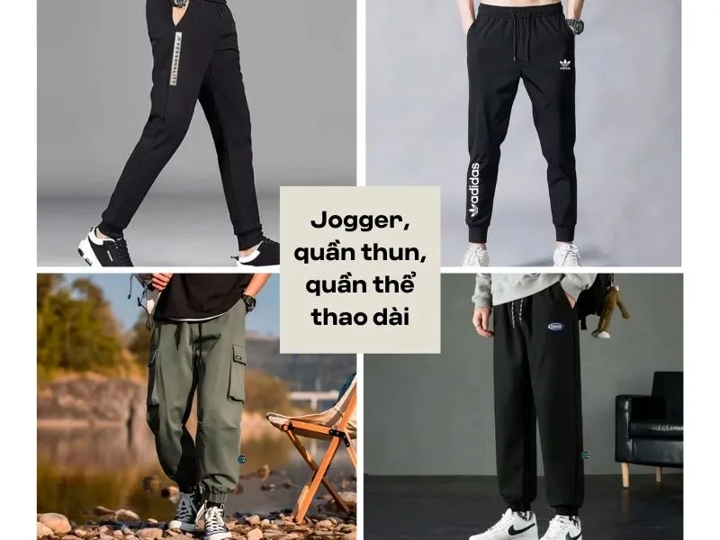 Jogger, quần thun dài, quần thể thao dài