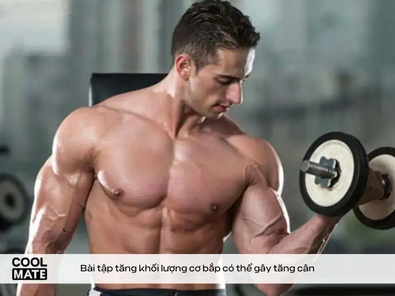 Mới tập gym bị tăng cân do tăng khối lượng cơ bắp