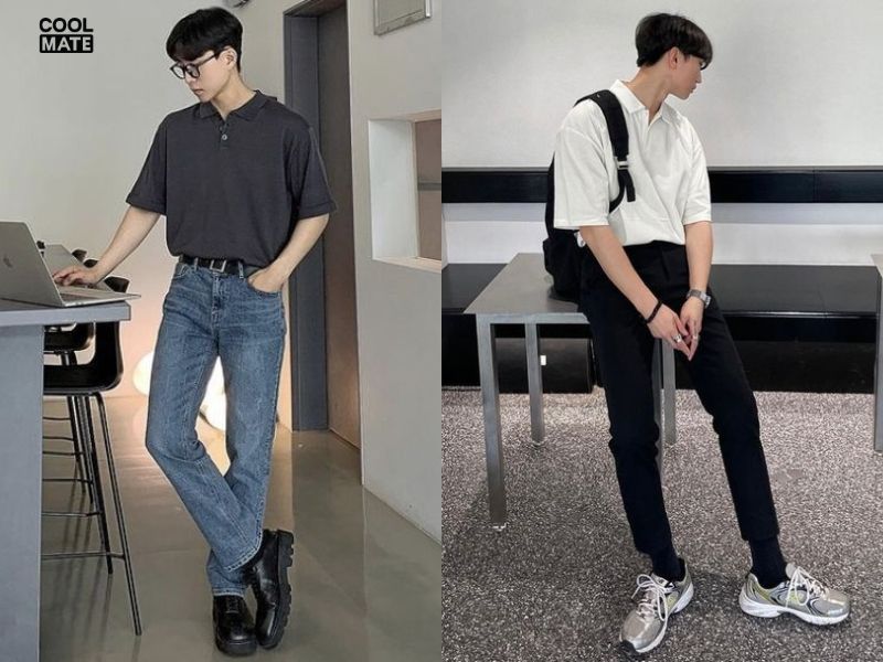 Đơn giản cùng áo phông & quần jeans