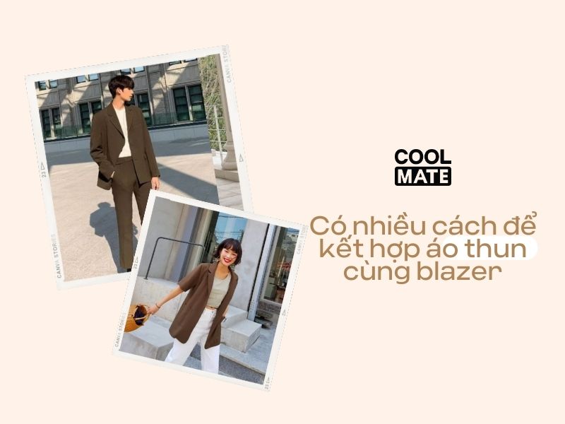 Có nhiều cách kết hợp áo phông với blazer