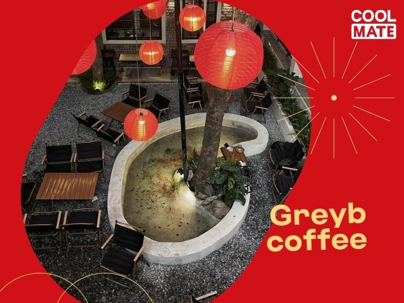 Grey B - quán cafe trang trí Tết 2024 Hà Nội