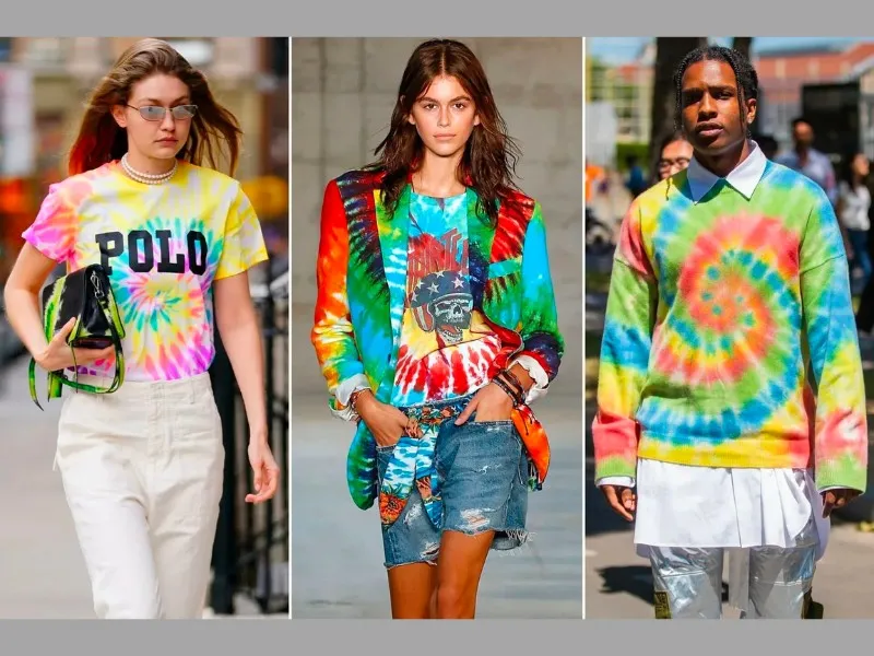 Hoạ tiết tie-dye nổi bật