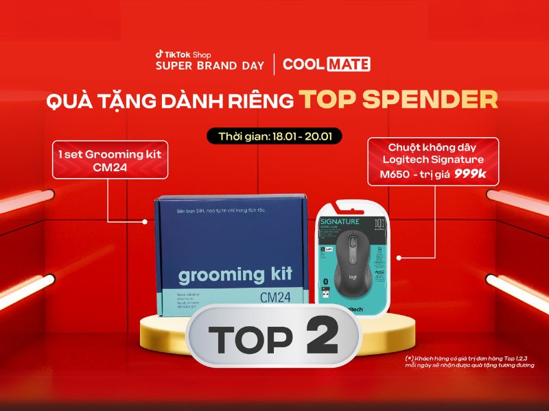 Giải thưởng top 2 Spender