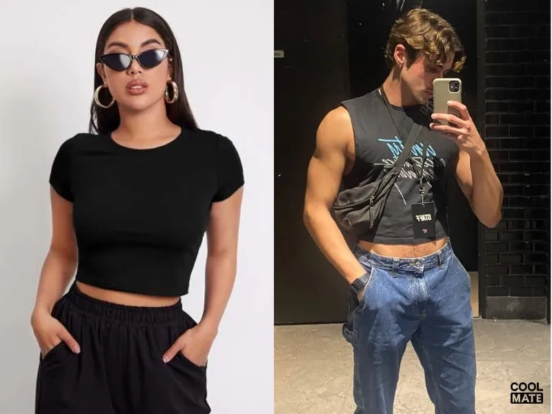 Vải chéo hàn còn được dùng để may áo croptop