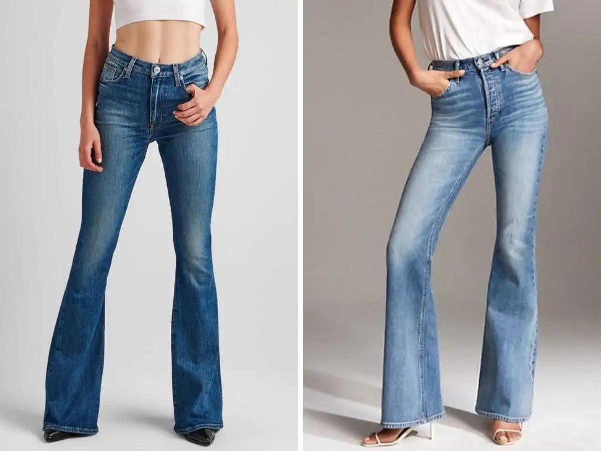 Quần jeans ống loe mang lại vẻ ngoài thanh lịch, sang trọng