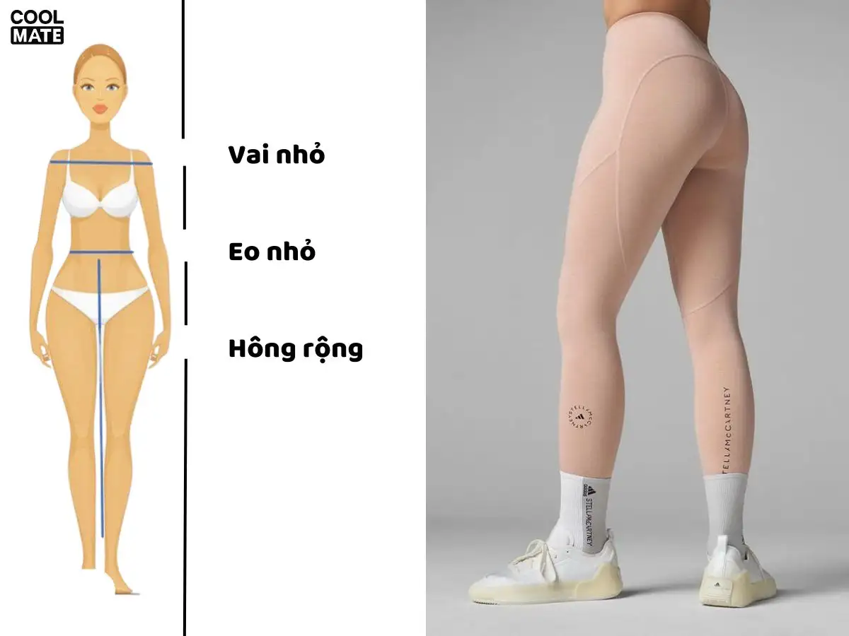 Chọn quần legging cho dáng quả lê